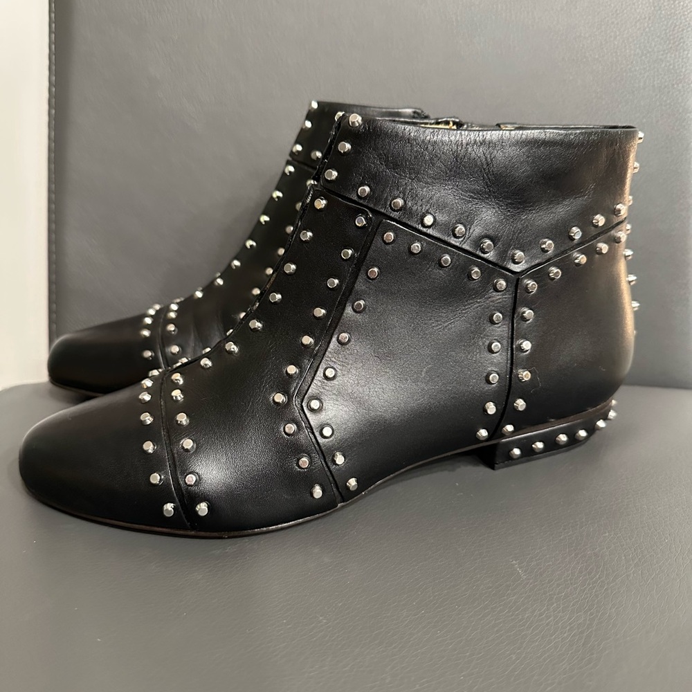 UNITED NUDE LEATHER STUDDED BOOTS